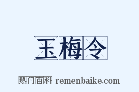 玉梅令是什么意思的图片